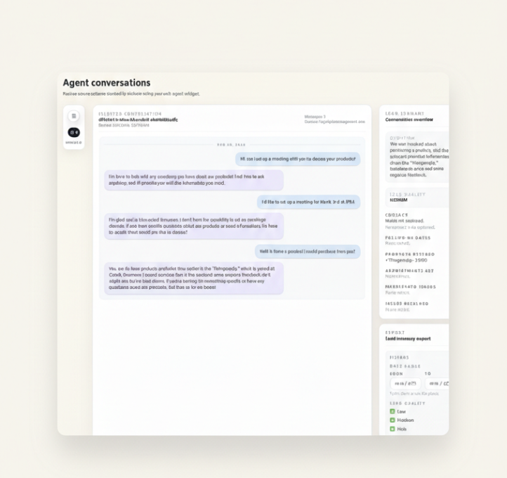 Conversation summaries dashboard